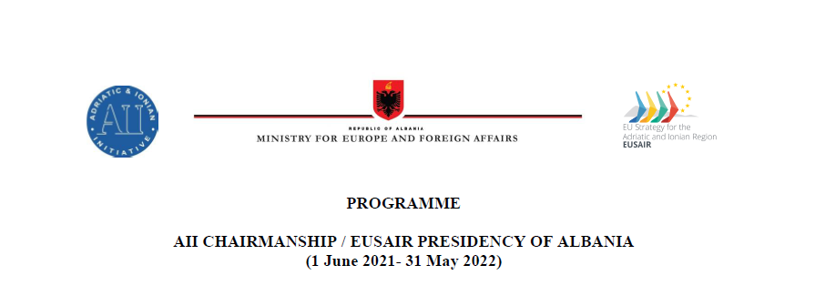 AII/EUSAIR CHAIRMANSHIP OF ALBANIAN - PROGRAMME